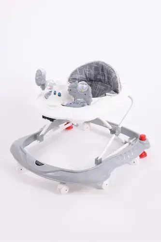 Vak Vak Stoppered Musical Walker Grey - 1