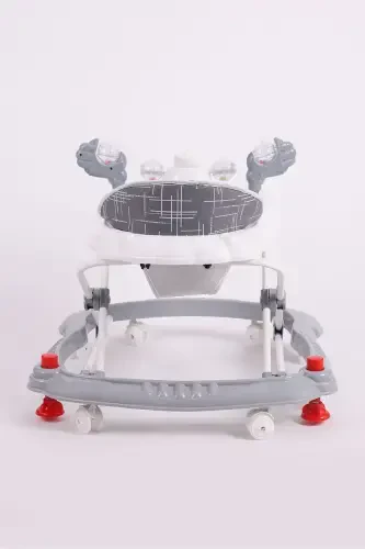 Vak Vak Stoppered Musical Walker Grey - 4