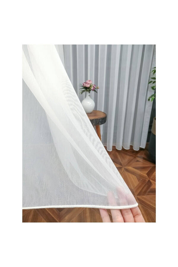 Vakko Bamboo Voile Curtain, Special Product, 1/3 Pleated, Flowing, Iron-Free - 6