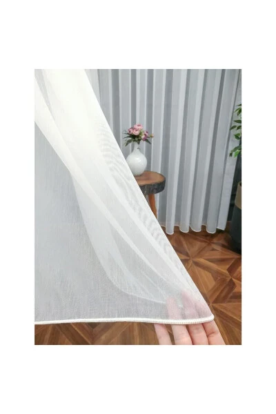 Vakko Bamboo Voile Curtain, Special Product, 1/3 Pleated, Flowing, Iron-Free - Modazone (1)