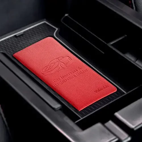 Valardoh Premium Avtomobil Ro'yxatga olish va Sug'urta Kartasi Egalari, Kartalar uchun Avtomobil Hujjatlari Egalari, Haydovchilik Guvohnomasi va boshqa Muhim Hujjatlar (Qizil) - 7