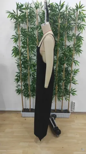 Valencia Jumpsuit with Straps and Side Zipper Wide Leg - BÜYÜKBEDENIZ (1)