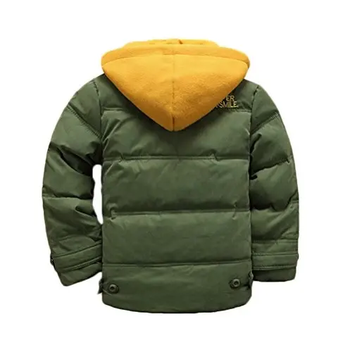 ValentinA Kids Winter Latest Thicken Hooded Jacket Warm Quilted Coat Casual Outdoor Cool Cute for Boys Girls Autumn Spring - 2