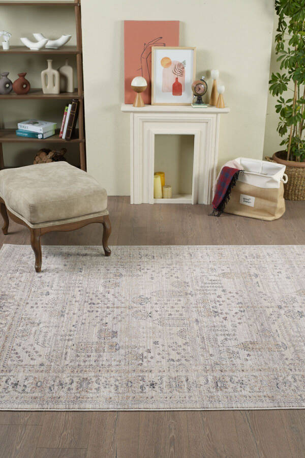 Valeria 100% Polyester Vintage Modern Woven Living Room Area Rug - 8