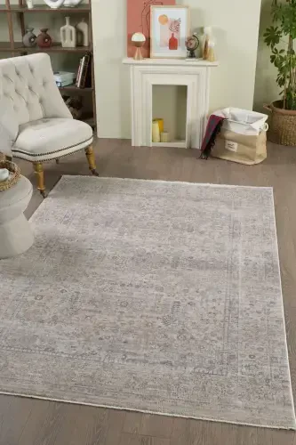 Valeria 100% Polyester Vintage Modern Woven Living Room Rug - 1