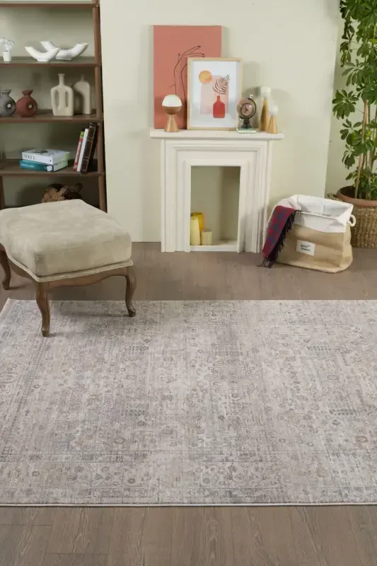 Valeria 100% Polyester Vintage Modern Woven Living Room Rug - 3