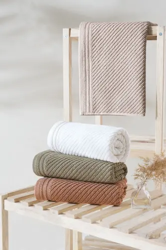 Valeron 50x90 4-piece Hand & Face Towel Set - 3