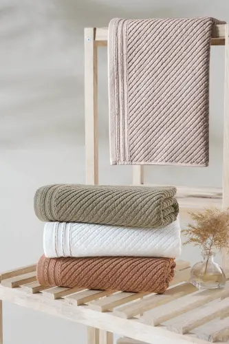 Valeron 50x90 4-piece Hand & Face Towel Set - 4