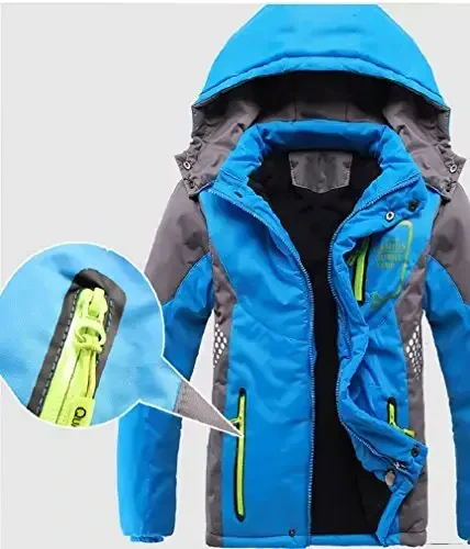 ВалинтинА Последняя Модель Теплая Флисовая Куртка с Капюшоном для Мальчиков, Стеганое Пальто, Уличная Стильная Мода для Зимы, Осени, Весны - 4