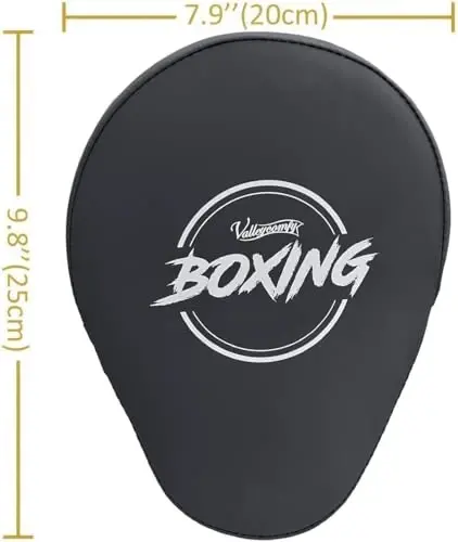 Valleycomfy Boxing Curved Focus Punching Mitts- Leatherette Training Hand Pads - 4