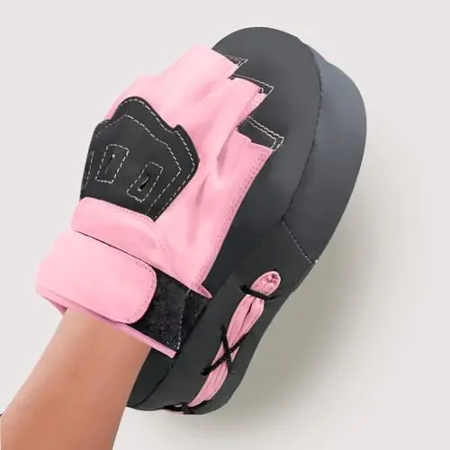 Valleycomfy Boxing Curved Focus Punching Mitts- Leatherette Training Hand Pads - 7