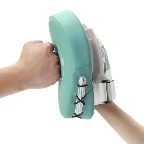 Valleycomfy Boxing Curved Focus Punching Mitts- Leatherette Training Hand Pads - 7