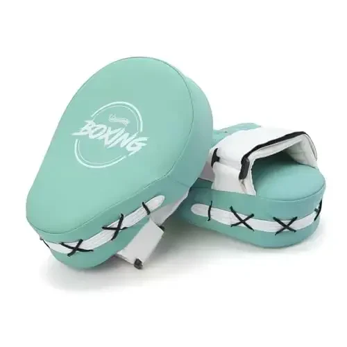Valleycomfy Boxing Curved Focus Punching Mitts- Leatherette Training Hand Pads - 2