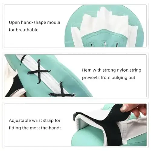 Valleycomfy Boxing Egri Fokus Zarba Berish Qo'lqoplari - Sun'iy Charmdan Tayyorlangan Mashq Qo'l Yostiqchalari - 5