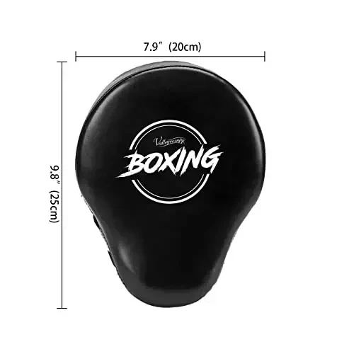 Valleycomfy Boxing egri fokusli zarba berish qo'lqoplari - Charm sintetik trening qo'l yostiqchalari - 4