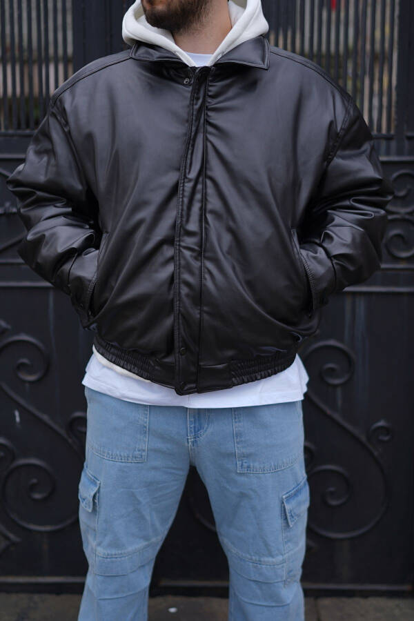 Vam Black Bomber Jacket - 14