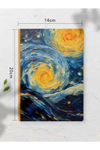 Van Gogh Daftar to‘plami - San'at mavzusi - 4 dona - 14cm*20cm - 64 sahifa - Chizg‘isiz - Van Gogh - 6
