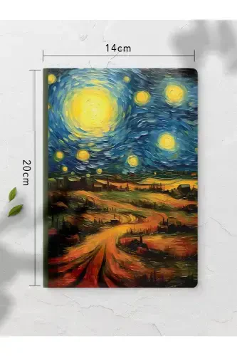 Van Gogh Notebook Set - Art Themed - 4 Pieces - 14cm*20cm - 64 Pages - Plain - Van Gogh - 3
