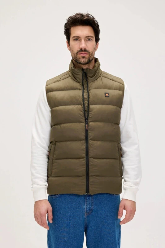 Vance Khaki Men's Vest - 1