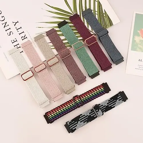 Vancle Amazfit GTR 4 / GTR 3 Pro uchun o'ralgan yakkalik halqa tasma, 22 mm Amazfit Bip 5 tasmalar uchun tez chiqariladigan almashtirish bilaguzuklari ayollar erkaklar uchun - 6