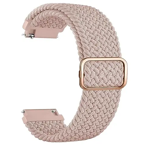 Vancle Braided Solo Loop Band for Amazfit GTR 4 / GTR 3 Pro, 22mm Quick Release Replacement Wristband for Amazfit Bip 5 Bands Women Men 