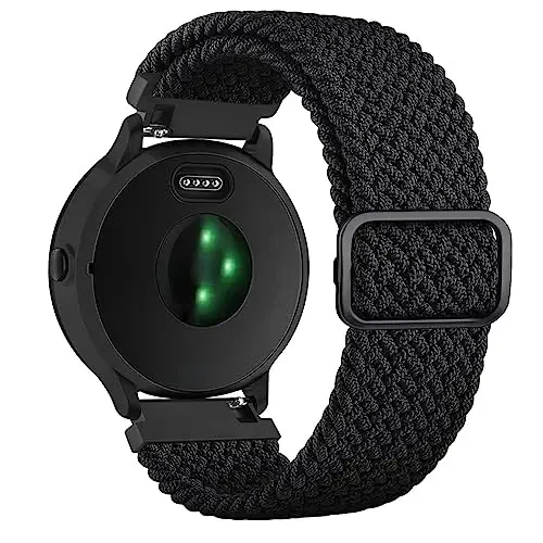 Vancle Braided Solo Loop Band for Amazfit GTR 4 / GTR 3 Pro, 22mm Quick Release Replacement Wristband for Amazfit Bip 5 Bands Women Men - 1