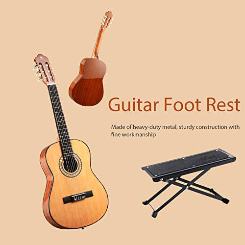 Vangoa Classical Guitar, 39 Inch Nylon String Guitar Classical, Full Size Beginner Spanish Guitar With Spruce Top And Sapele Back, Bundle for Gig Bag, Pedal, Guitar Tuner, Strap, Capo, Spare Strings - 2