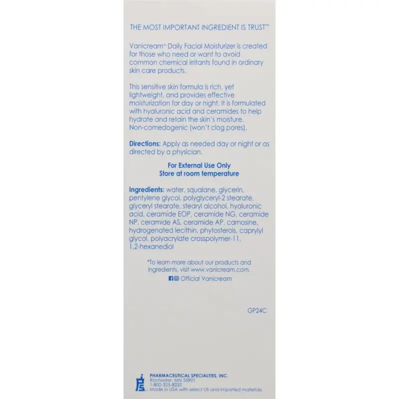 Vanicream Daily Facial Moisturizer - 5