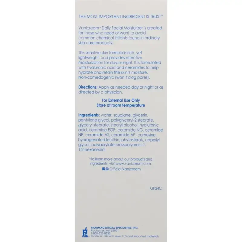 Vanicream Daily Facial Moisturizer - 5