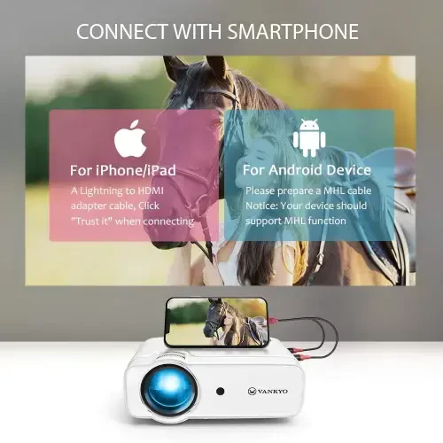 VANKYO Leisure D30 Portable Movie Projector with Built-in Speaker, 236