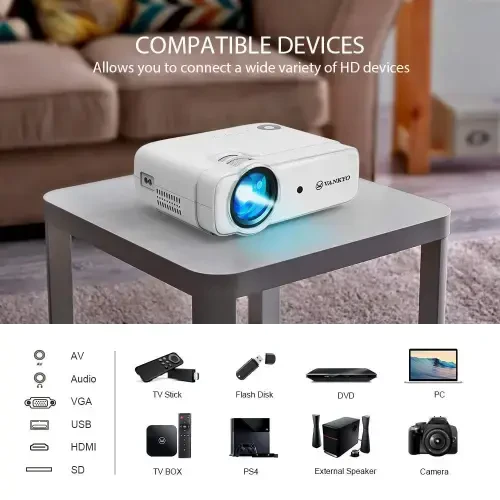 VANKYO Leisure D30 Portable Movie Projector with Built-in Speaker, 236