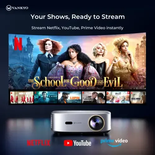 VANKYO Performance V700 Pro Native 1080P Outdoor Movie Projector, Built-in Streaming Video, Auto Keystone, Auto Focus, Bluetooth, Portable Projector, 120