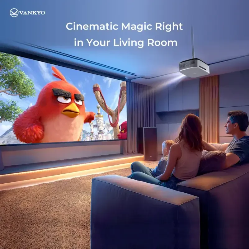 VANKYO Performance V700 Pro Native 1080P Outdoor Movie Projector, Built-in Streaming Video, Auto Keystone, Auto Focus, Bluetooth, Portable Projector, 120