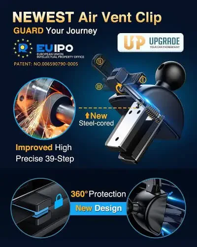 VANMASS [2024 Upgrade Phone Holders for Your Car [Super Suction Cup] Cell Phone Mount Car Dashboard Window Vent Desk Fit for iPhone 15 Pro Max 14 13 Universal Handsfree Automobile Vehicle Cradle，Blue - 7