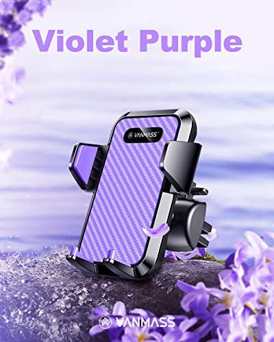 VANMASS [2024 Upgrade Phone Holders for Your Car [Super Suction Cup] Cell Phone Mount Car DashWindow Vent Desk Fit for iPhone 15 Pro Max 14 13 Universal Handsfree Automobile Vehicle Cradle，Purple - VANMASS (1)