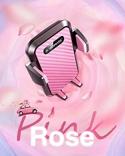 VANMASS 【85+LBS Kuchli So'rish & Harbiy Darajali 2025 Ultimate Avtomobil Telefon O'rnatgichi【Patent & Xavfsizlik Sertifikatlari】 Uyali Telefon Ulagichi Yuk mashinasi uchun Paneli Shisha shamollatgichi iPhone 17 Pro Max 16 15 Samsung, Pushti - VANMASS (1)