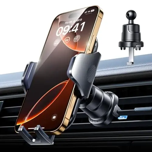 VANMASS 2026 Phone Holders for Your Car Ultimate Military-Grade Car Phone Holder Mount【Patent & Safety Certs】Upgraded Shockproof Truck Air Vent Phone Mount for iPhone 17 Pro Max 16 15 Samsung Android - 1