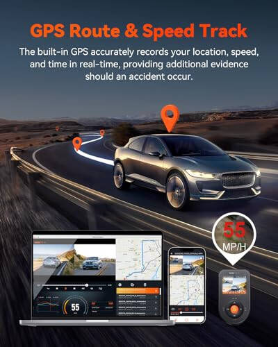 Vantrue S1 Pro 2.7K Ön ve Arka 5G WiFi Çift Dash Cam, STARVIS 2 HDR Gece Görüşü, LTE Desteği, 1440P 60FPS Gizli Araç Dash Kamerası, GPS, Sesli Kontrol, 7/24 Park Modu, Maksimum 512GB Desteği - 8