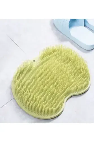 Vantuzlu Banyo Fırçası Masaj Pedi Sırt Ayak Kesesi Yıkama Aleti-karışık - 3