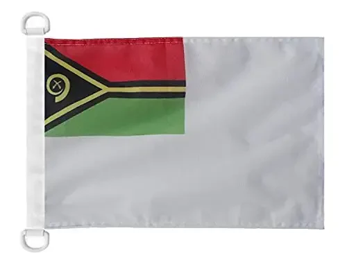 Vanuatu Harbiy-dengiz bayrog'i NAUTICAL Flag 18'' x 12'' - Vanuatu Urush bayroqlari 30 x 45 sm. - Qayiq uchun banner 12x18 dyuym - AZ FLAG - AZ FLAG