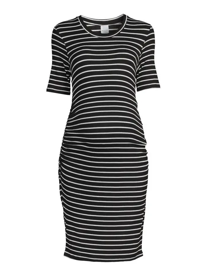 Time and Tru Women’s Maternity Ruched Dress - 6