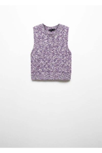 Variegated Knit Vest - 3