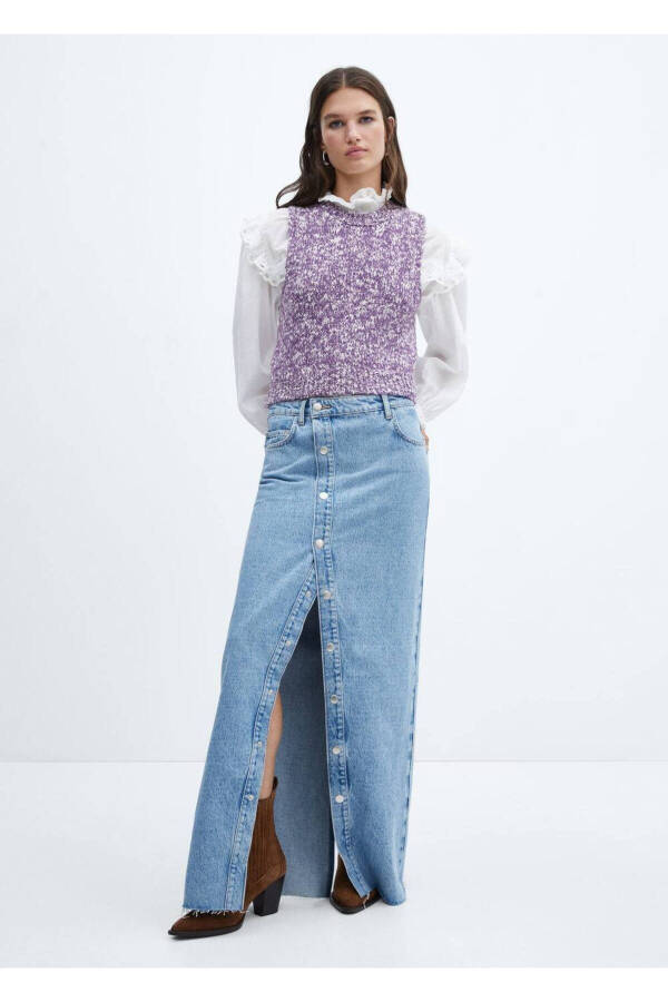 Variegated Knit Vest - 2