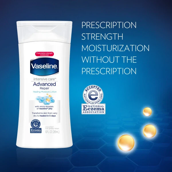 Vaseline Intensive Care hand and body lotion Advanced Repair Unscented 2 oz - 8