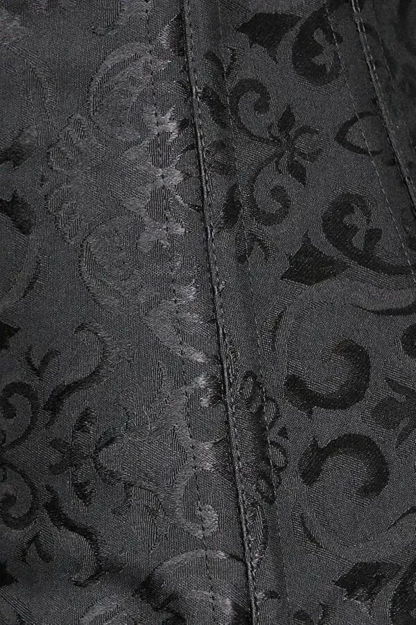 VASLANDA Women's Hourglass Longline Overbust Corset Steel Boned Long Torso Waist Training Bustier- - 8