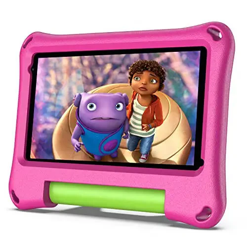 VASOUN Kids Tablet 7 Inch Tablet for Toddlers, Android 13 32GB RAM with WiFi Dual Camera, Parental Control,Bluetooth, Kid-Proof with Case for Boys Girls (Pink) - 2