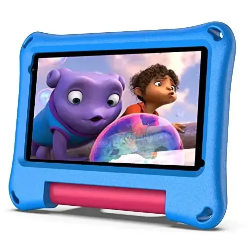 VASOUN Kids Tablet 7 Inch Tablet for Toddlers, Android 13 32GB RAM with WiFi Dual Camera, Parental Control,Bluetooth, Kid-Proof with Case for Boys Girls (Blue) - 1
