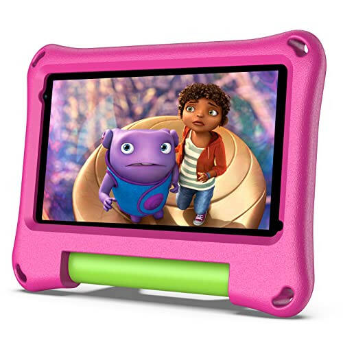 VASOUN Kids Tablet 7 Inch Tablet for Toddlers, Android Tablet 2GB RAM 32GB RAM Tablet for Kids with WiFi Dual Camera, Parental Control, Bluetooth, Kid-Proof with Kids Tablet Case for Boys Girls (Pink) - 1