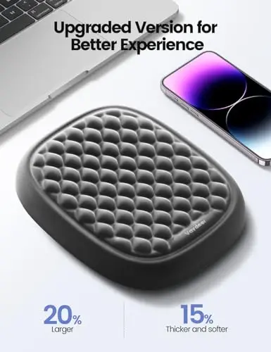 Vaydeer 1pc Elbow Rest Pad, Desk Wrist Rest Armrest, Soft Memory Foam Ergonomic Support, Mouse Cushion Pillow, Wrist Pain Relief for Computer Laptop Working Typing Gaming Travel Office Accessory-Large - 3