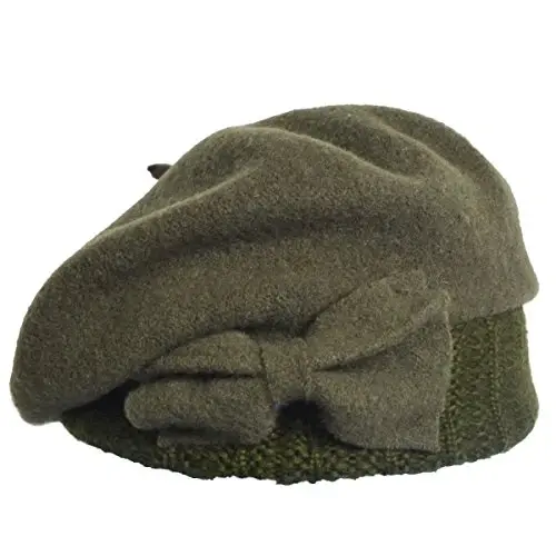 VECRY Ayol Frantsuzcha Bereti 100% Jun Beret Gulchambar Ko'ylak Beanie Qishki Shapka - 2